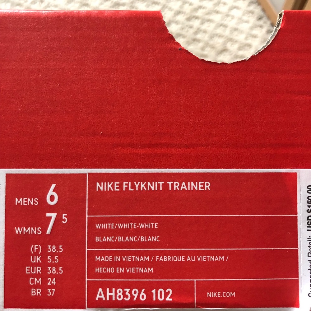 🚫✂️🎆 New🎆 NIKE Unisex Flyknit Trainer 6M/7.5W - Picture 8 of 8
